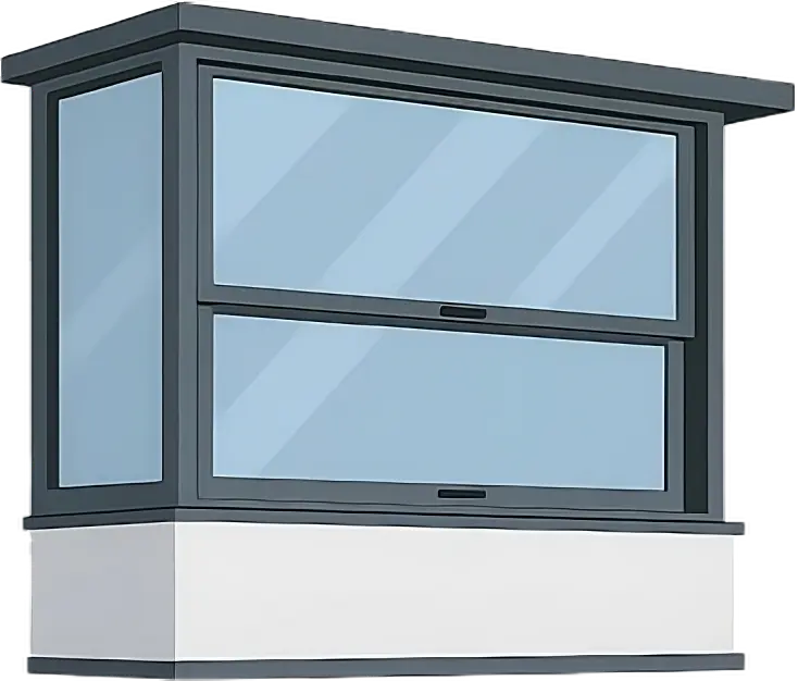 Giyotin cam balkon sistem görünümü